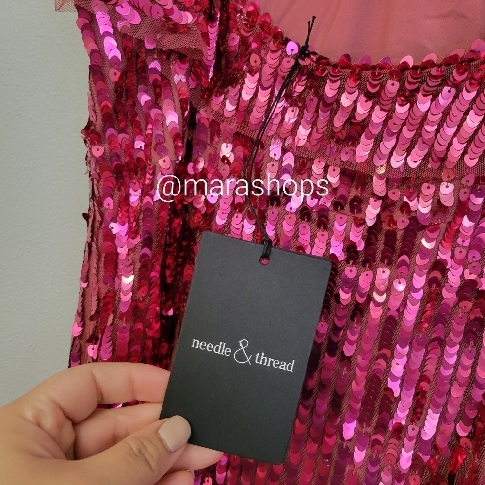 Needle & Thread Scarlett Sequined gown - Picture 6 of 11